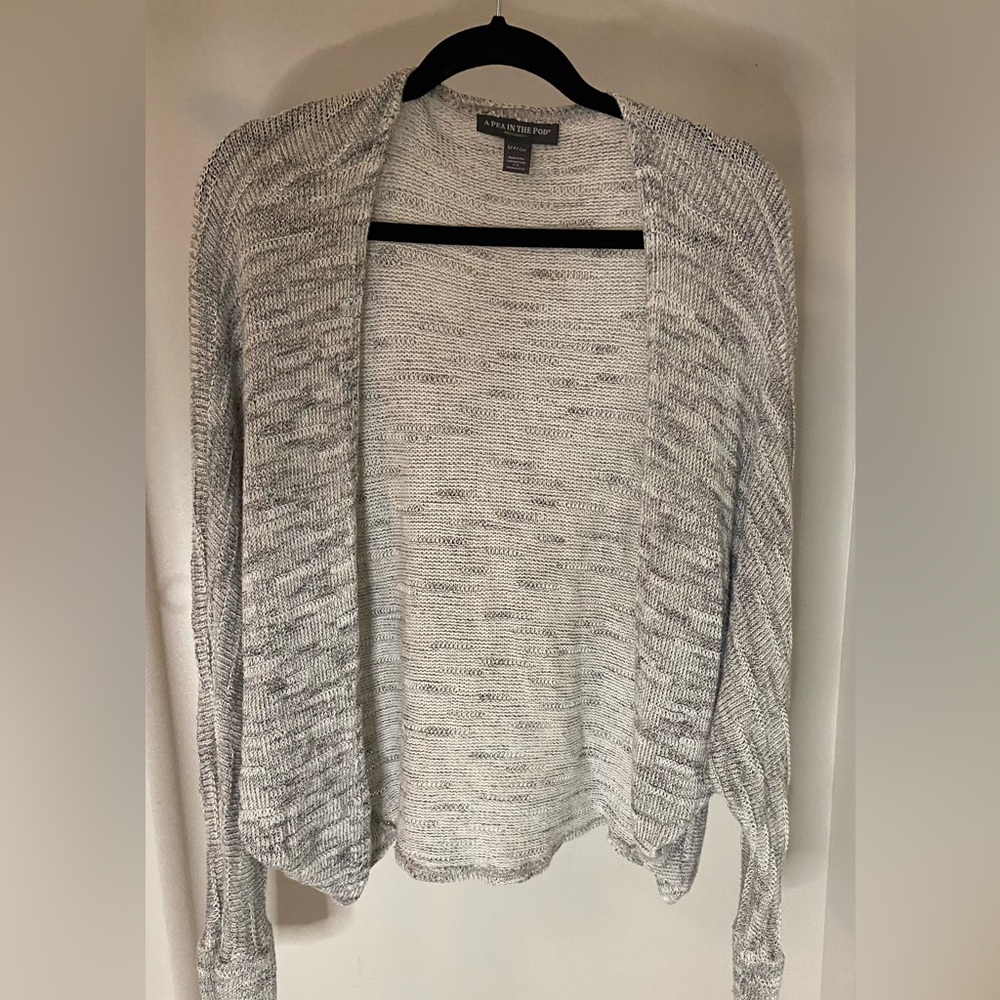 A Pea in The Pod Maternity Gray Cardigan
